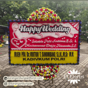 Karangan Bunga Happy Wedding 003