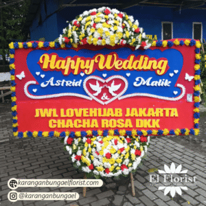 Karangan Bunga Happy Wedding 005