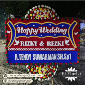 Karangan Bunga Happy Wedding 006