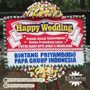 Karangan Bunga Happy Wedding 007