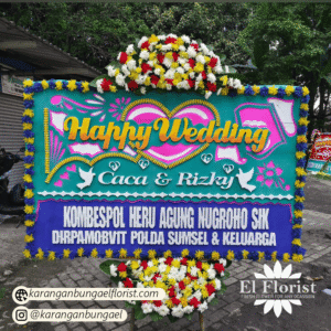 Karangan Bunga Happy Wedding 008