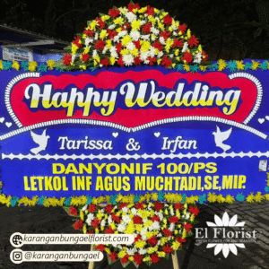 Karangan Bunga Happy Wedding 010