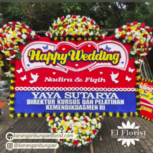 Karangan Bunga Happy Wedding 011