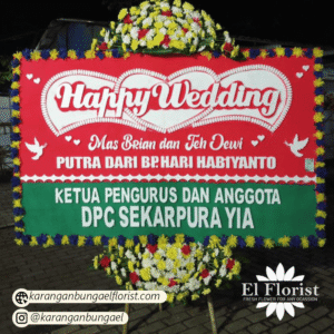 Karangan Bunga Happy Wedding 013