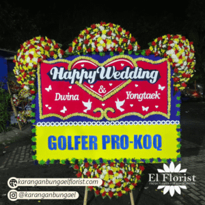 Karangan Bunga Happy Wedding 014