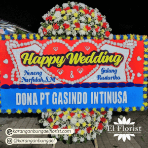 Karangan Bunga Happy Wedding 015