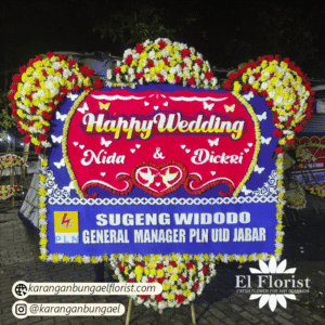 Karangan Bunga Happy Wedding 016