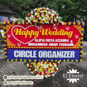 Karangan Bunga Happy Wedding 020